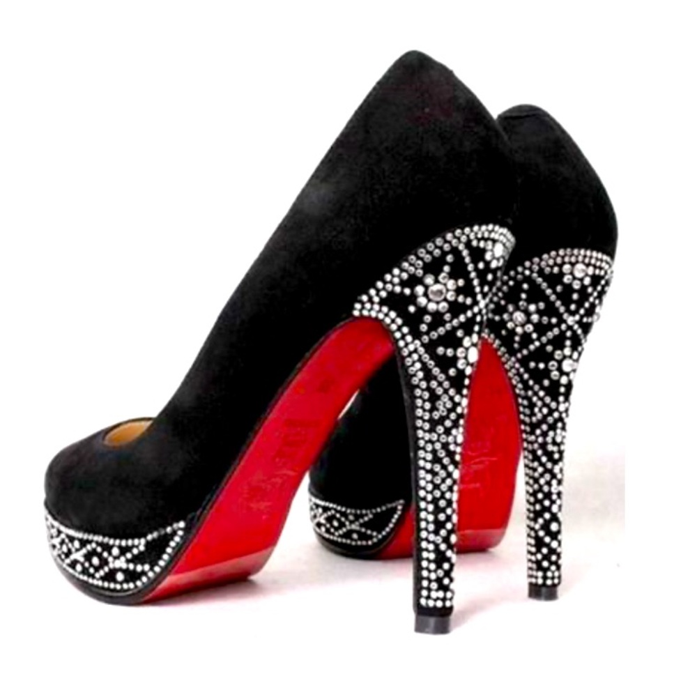 Christian Louboutin Eugenie Crystal Rhinestone Heels
